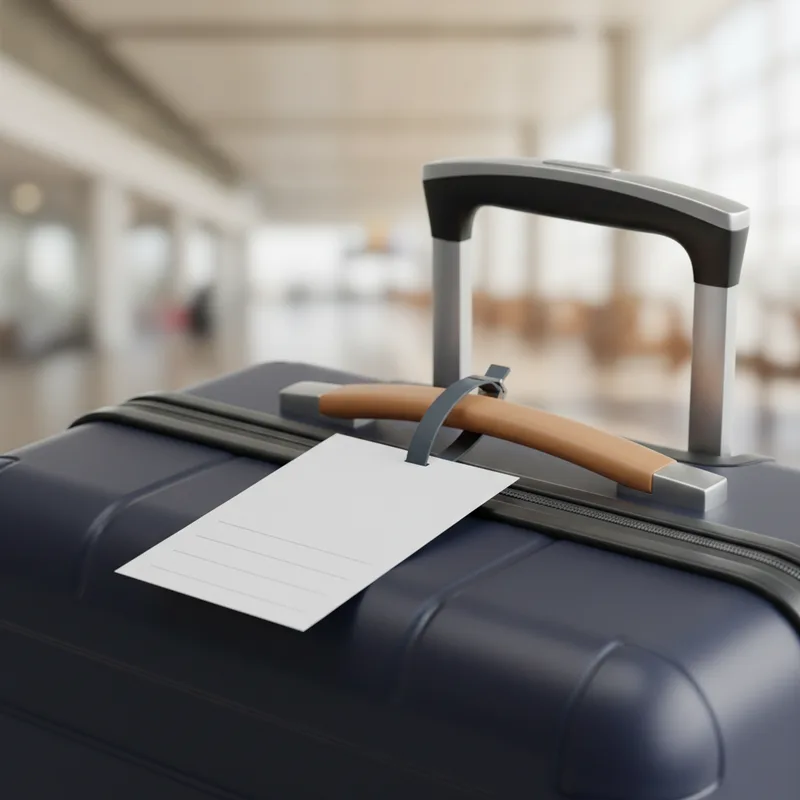 Étiquette pour valise à imprimer gratuit : modèles PDF prêts à l'emploi